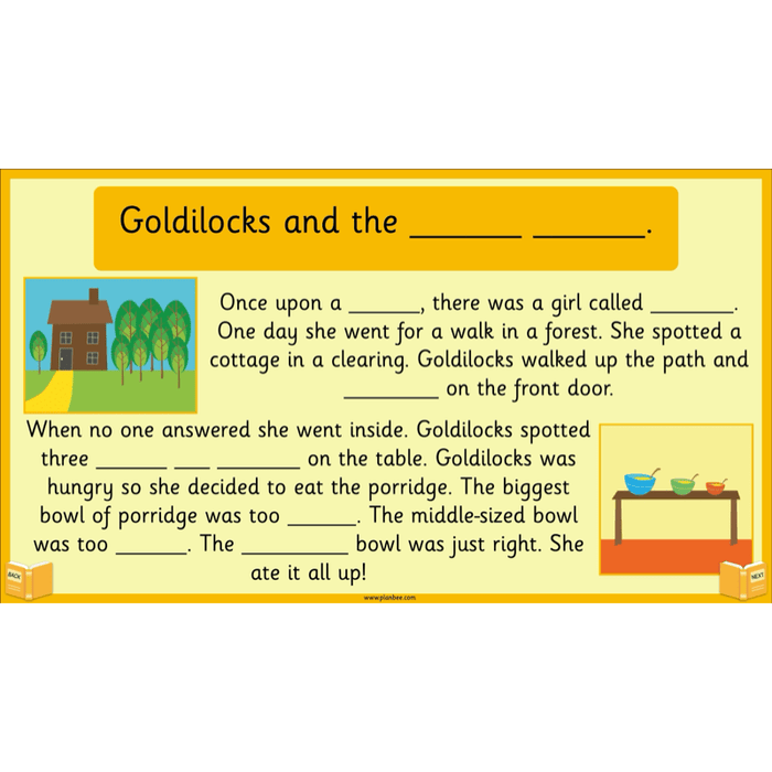 PlanBee Traditional Tales: Goldilocks | KS1 English Pack
