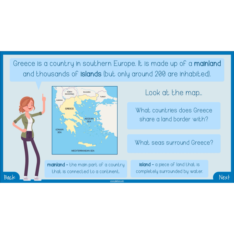PlanBee Greece Today | KS2 Geography Lesson Pack