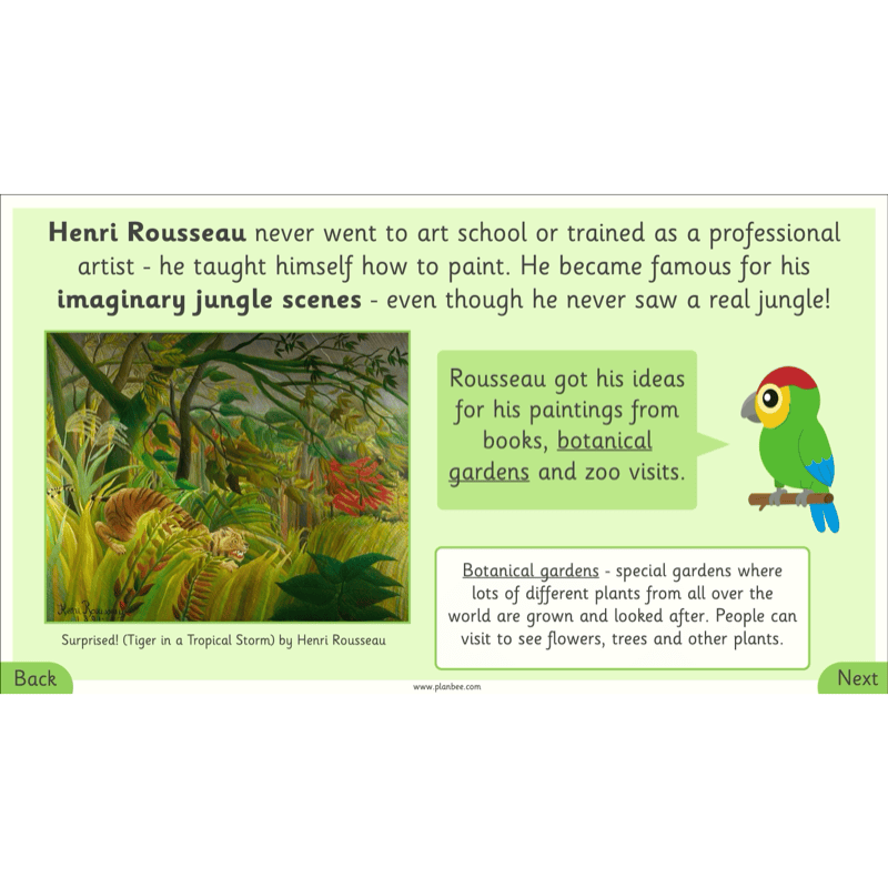PlanBee Henri Rousseau KS1 Art Lessons