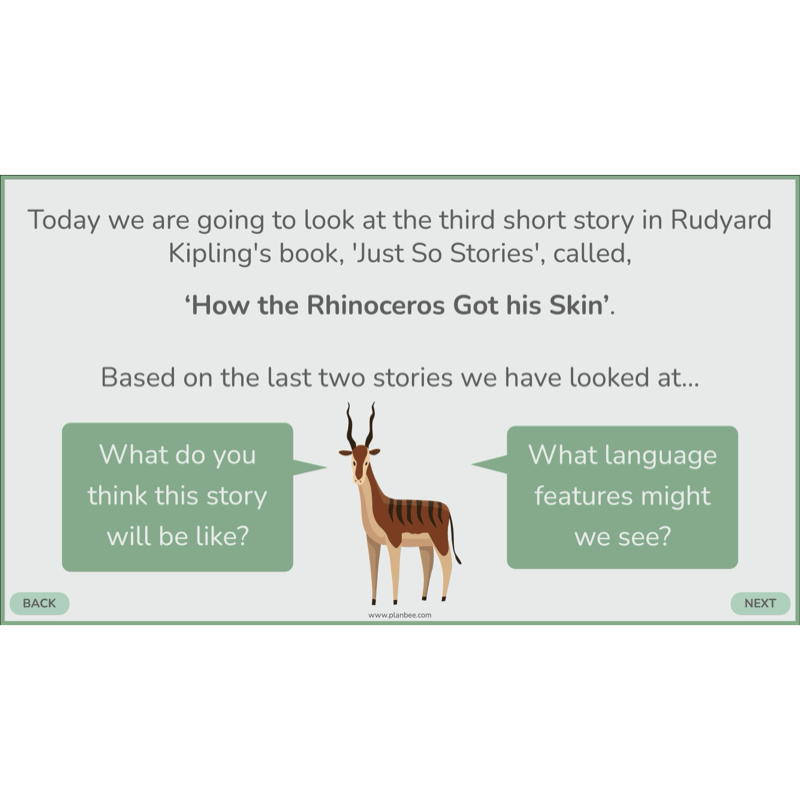 PlanBee Just So Stories KS2 | Reading Comprehension Year 4
