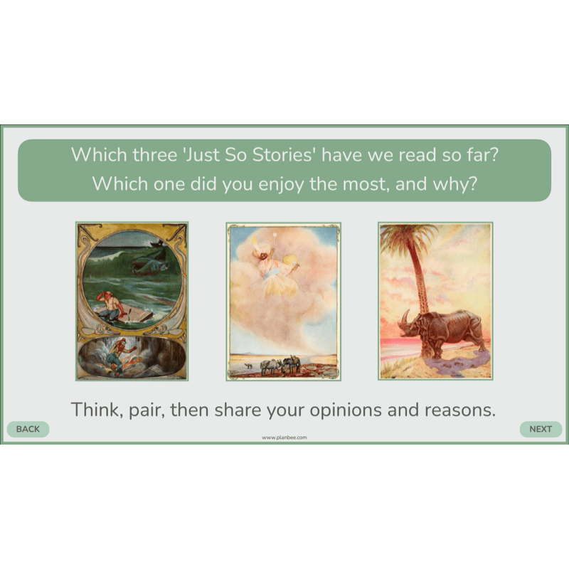 PlanBee Just So Stories KS2 | Reading Comprehension Year 4