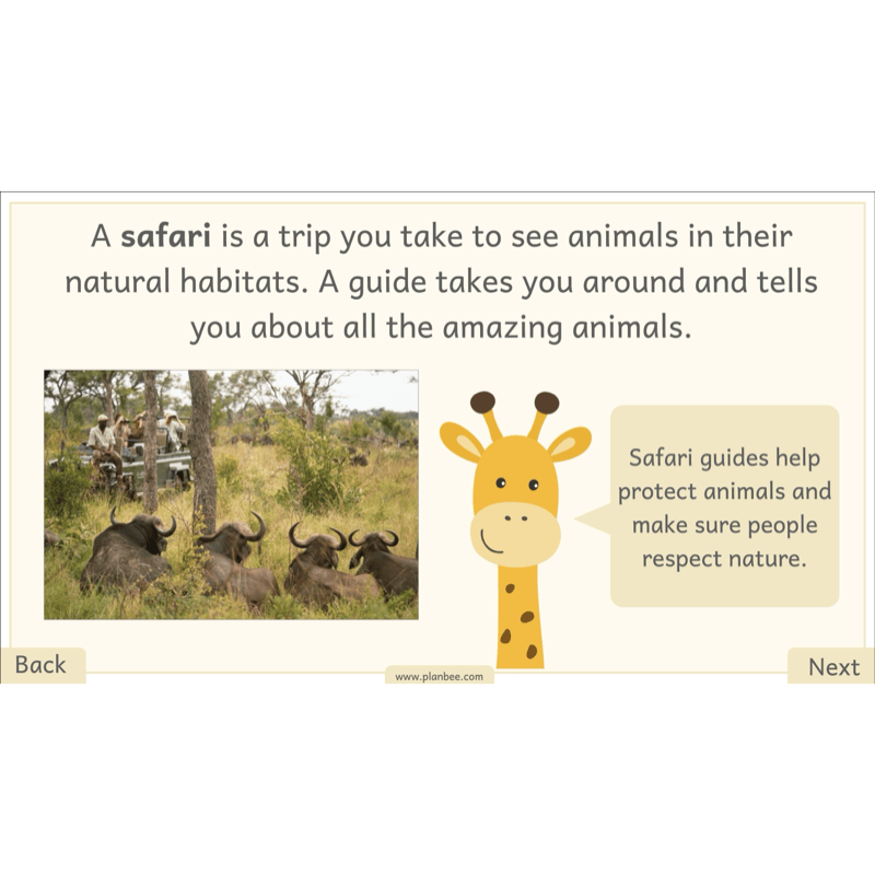 PlanBee Let's go on Safari | Kenya KS1 Geography Lesson Pack