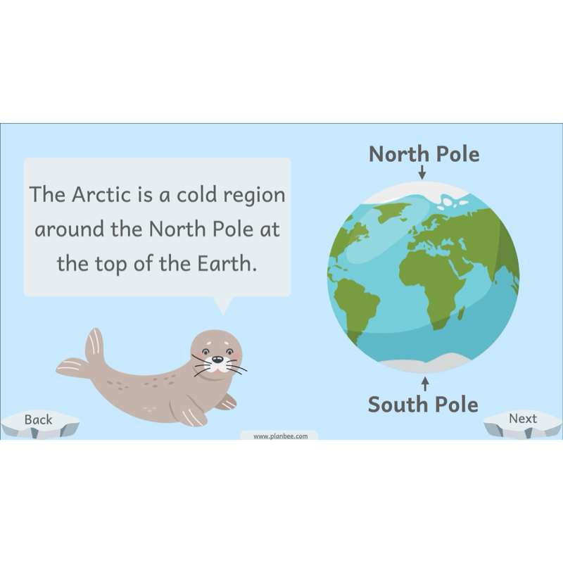 PlanBee Let's go to the Arctic KS1 Geography Lesson Pack