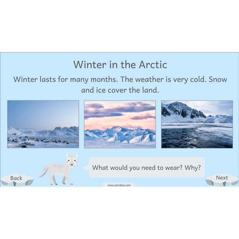 PlanBee Let's go to the Arctic KS1 Geography Lesson Pack
