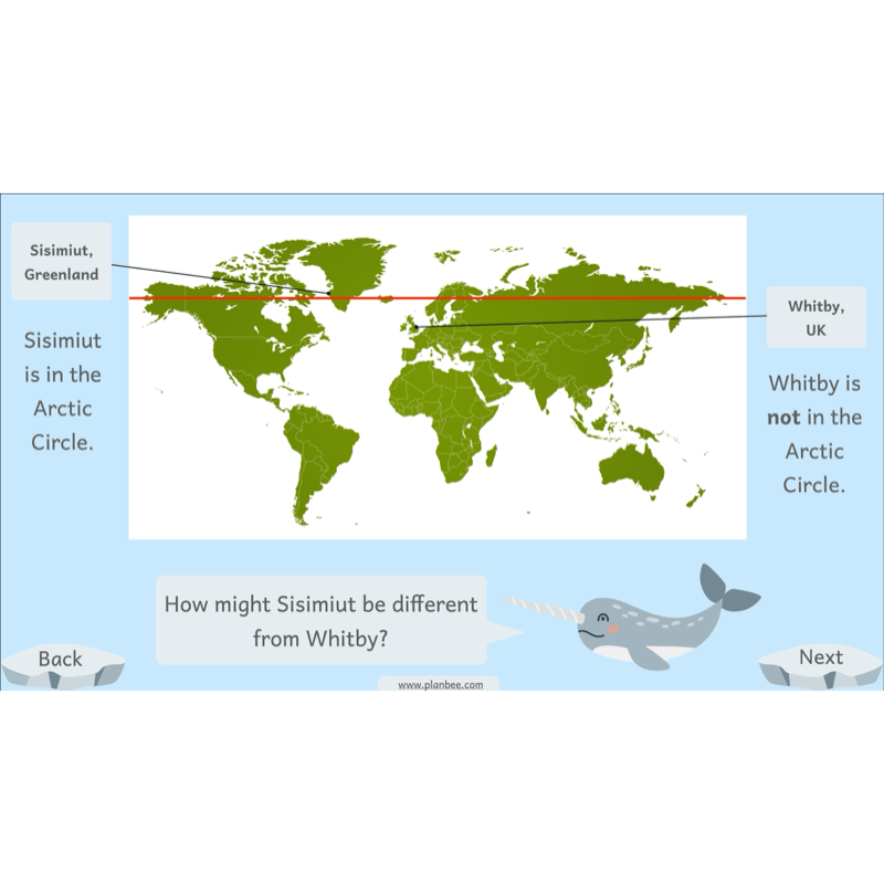 PlanBee Let's go to the Arctic KS1 Geography Lesson Pack