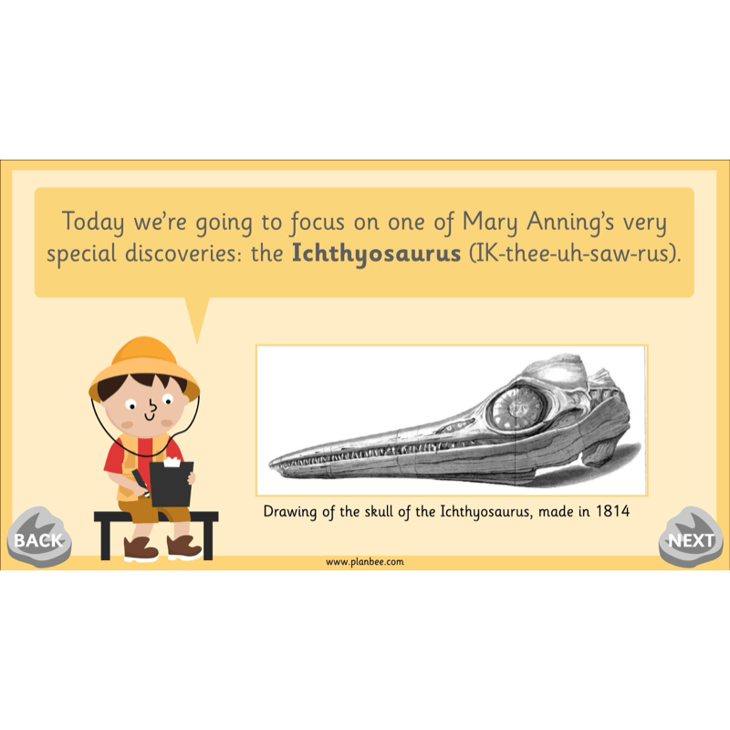 PlanBee Mary Anning KS1 | History Lesson Pack 