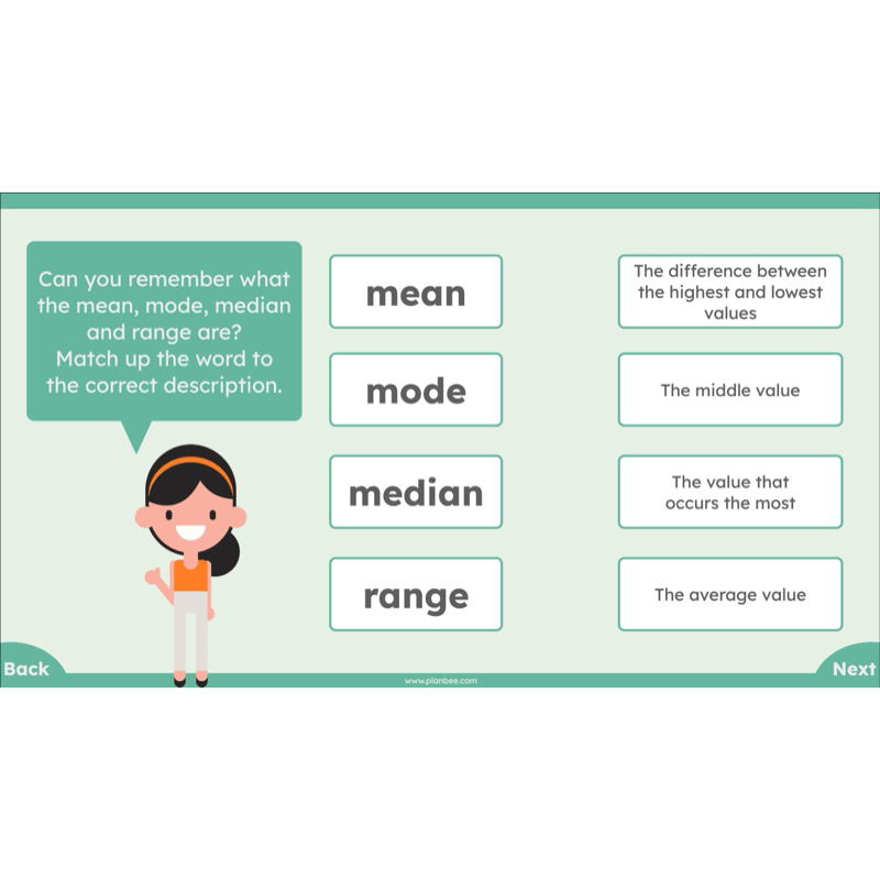 PlanBee Mean Median and Mode Year 6 Maths by PlanBee