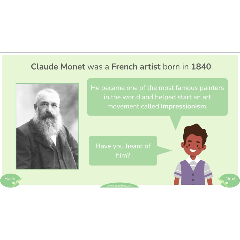 PlanBee Monet and the Impressionists | KS2 Art Lessons
