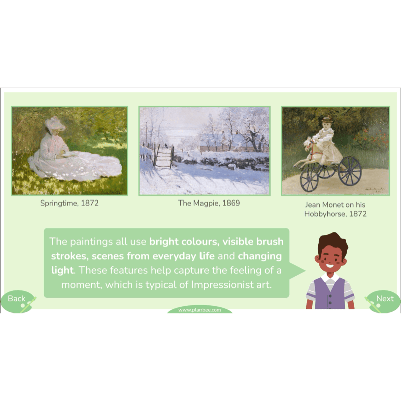 PlanBee Monet and the Impressionists | KS2 Art Lessons