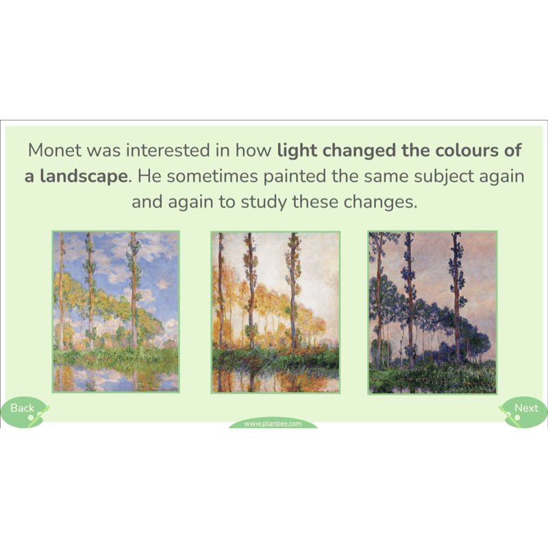 PlanBee Monet and the Impressionists | KS2 Art Lessons