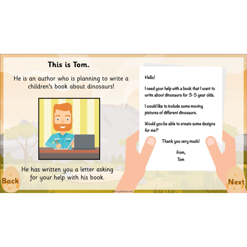 PlanBee Moving Dinosaurs KS1 | DT lessons