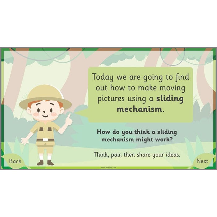 PlanBee Jungle-themed Sliders and Levers KS1 Lesson Pack | PlanBee