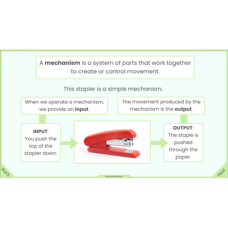 PlanBee Moving Mechanisms