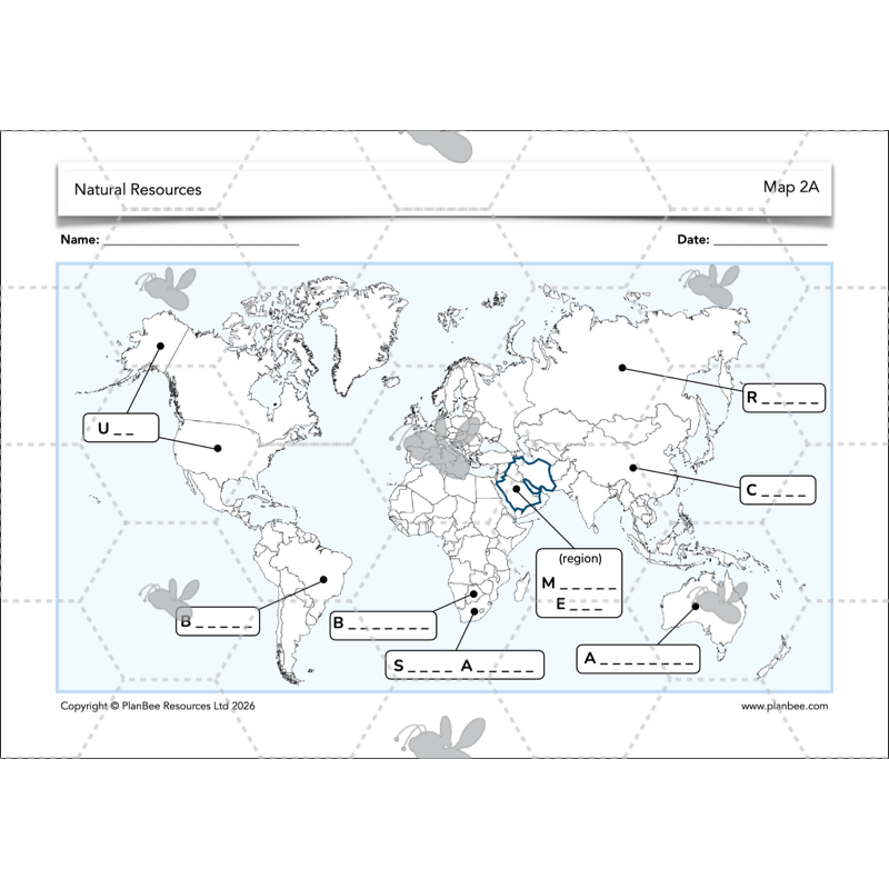PlanBee Natural Resources KS2 Geography Lesson Pack
