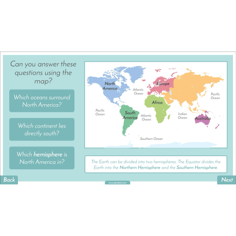 PlanBee North America KS2 Geography Lesson Pack