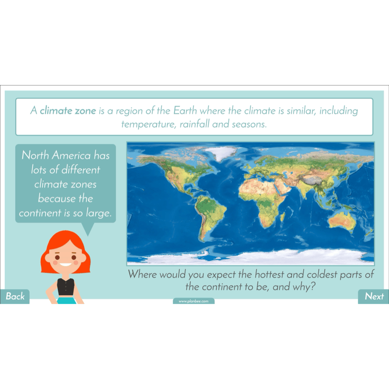 PlanBee North America KS2 Geography Lesson Pack
