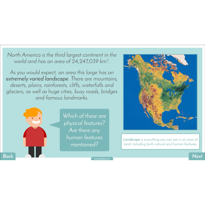 PlanBee North America KS2 Geography Lesson Pack