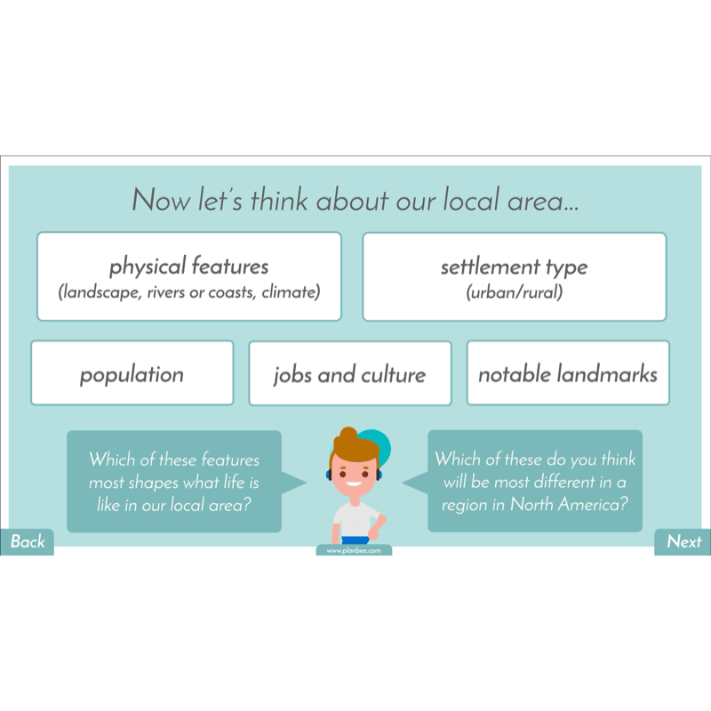 PlanBee North America KS2 Geography Lesson Pack