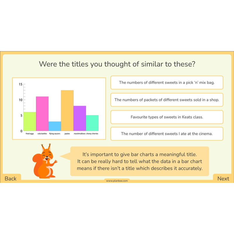 PlanBee Year 3 Statistics Organising Data PlanBee Maths Lesson