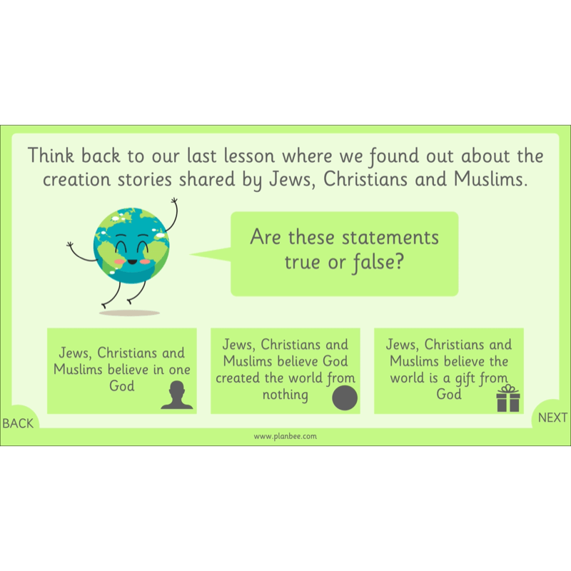 PlanBee Our Wonderful World - Creation Story KS1 RE Lessons | PlanBee