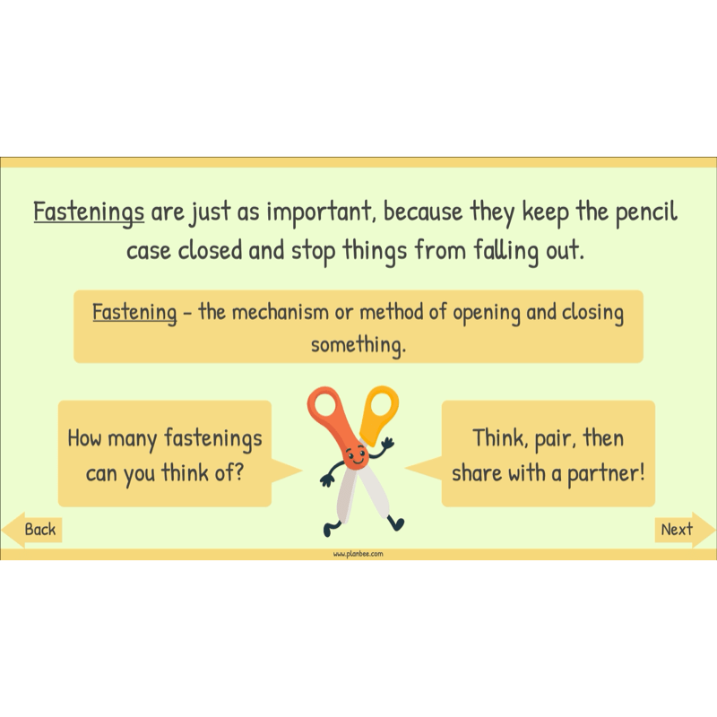 PlanBee Pencil Cases - Textiles: DT Lesson Plans for KS2 Y3/4