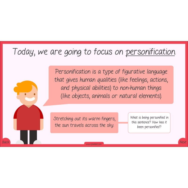 PlanBee Personification KS2 English Lesson Pack | PlanBee