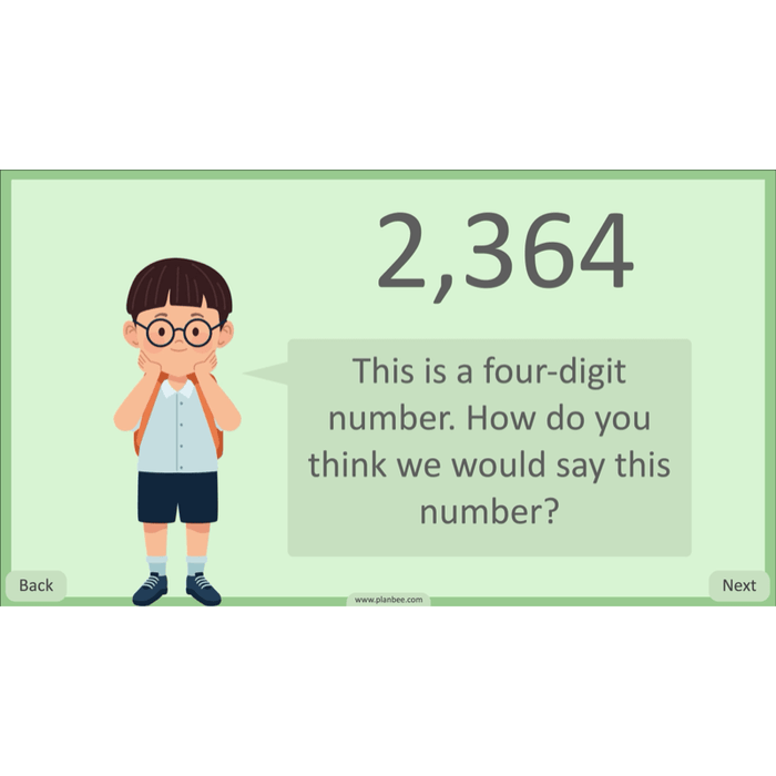 PlanBee Place Value and Ordering Year 4 Maths Lessons by PlanBee