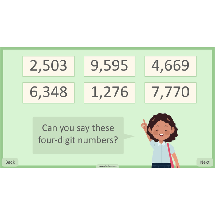 PlanBee Place Value and Ordering Year 4 Maths Lessons by PlanBee