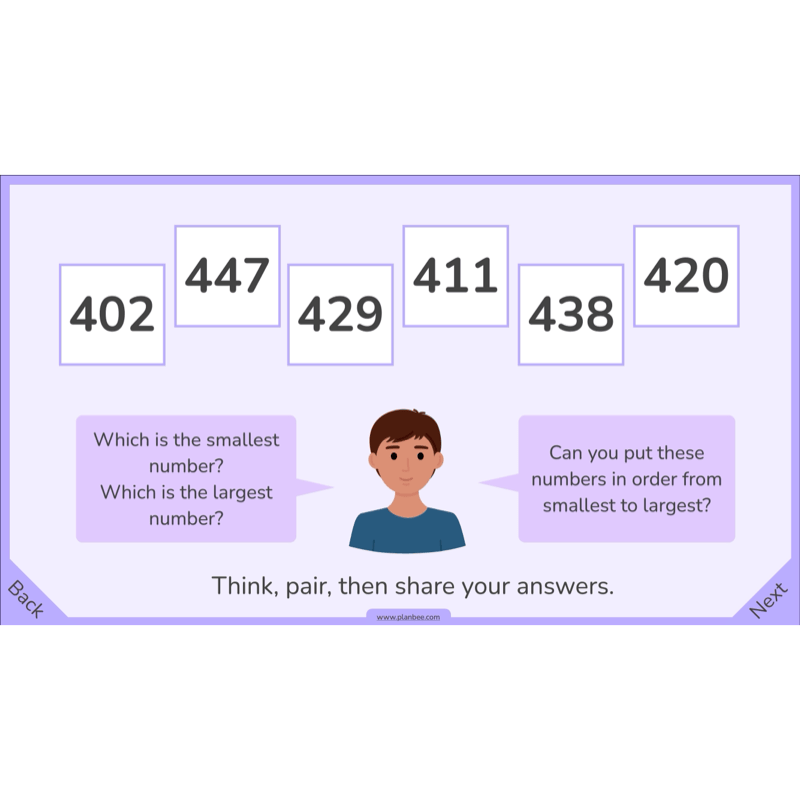 PlanBee Rounding and Ordering Numbers Year 4 Place Value by PlanBee
