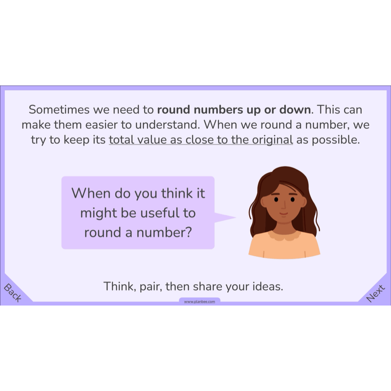 PlanBee Rounding and Ordering Numbers Year 4 Place Value by PlanBee