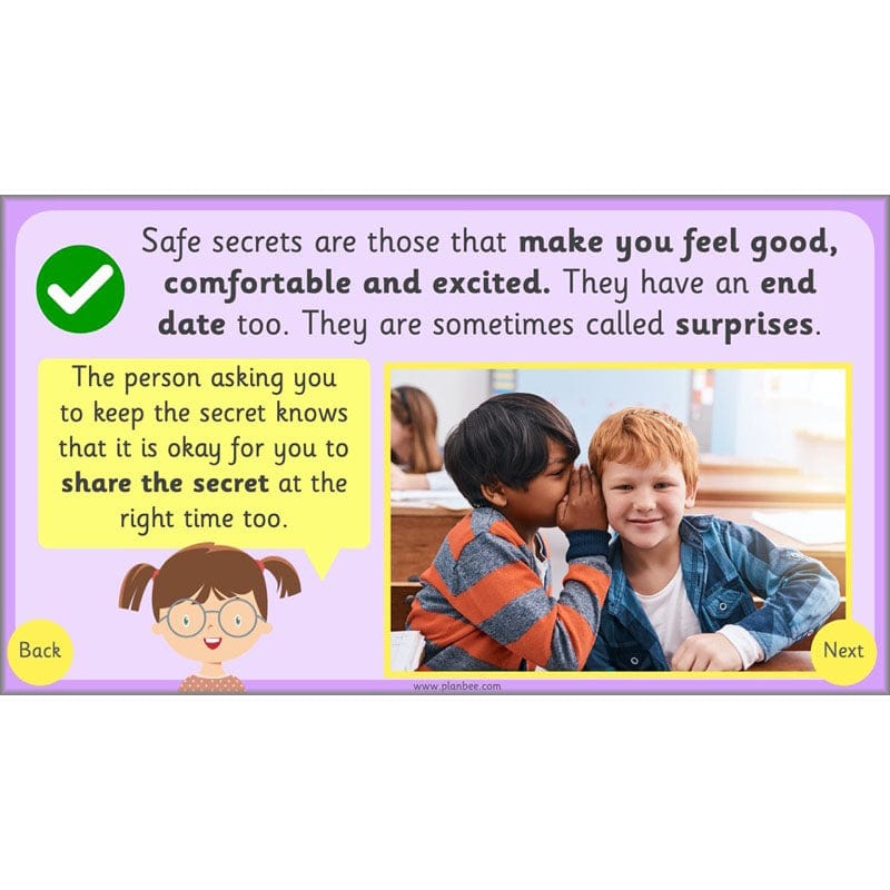 PlanBee Safe Spaces and Boundaries PSHE KS1 lessons by PlanBee