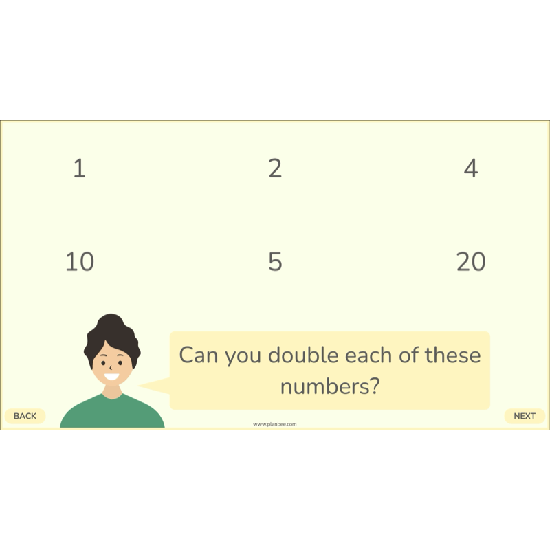 PlanBee Doubling and Halving Year 4 Maths Lessons by PlanBee