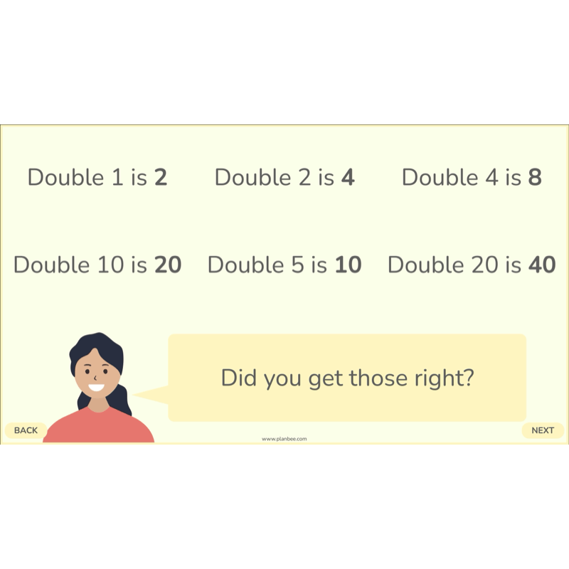 PlanBee Doubling and Halving Year 4 Maths Lessons by PlanBee