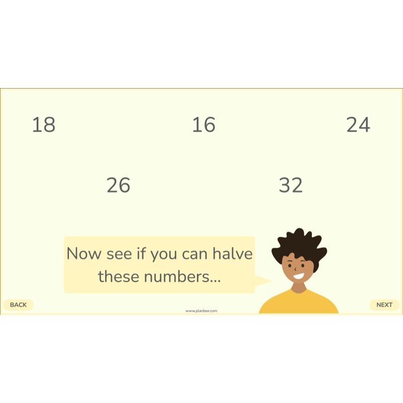 PlanBee Doubling and Halving Year 4 Maths Lessons by PlanBee