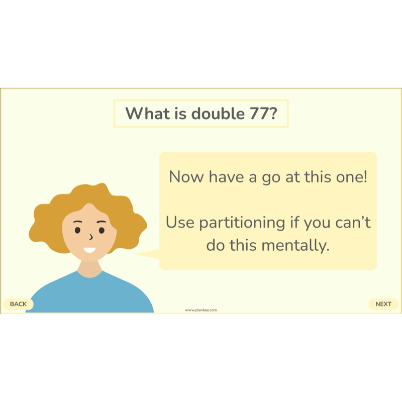 PlanBee Doubling and Halving Year 4 Maths Lessons by PlanBee