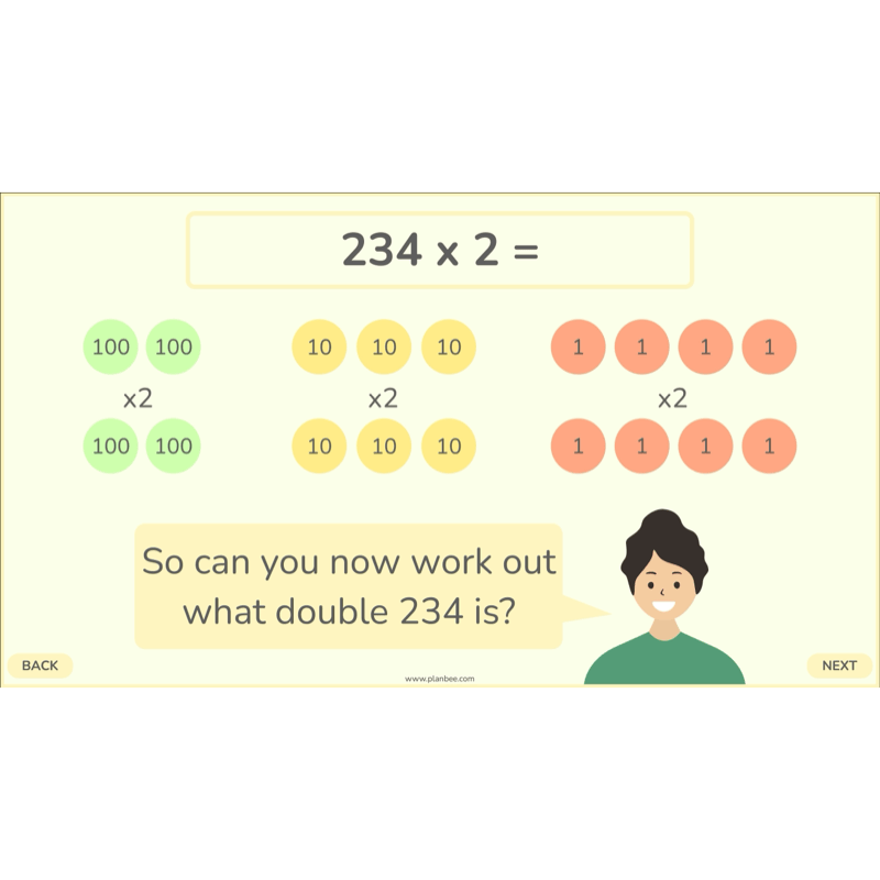 PlanBee Doubling and Halving Year 4 Maths Lessons by PlanBee