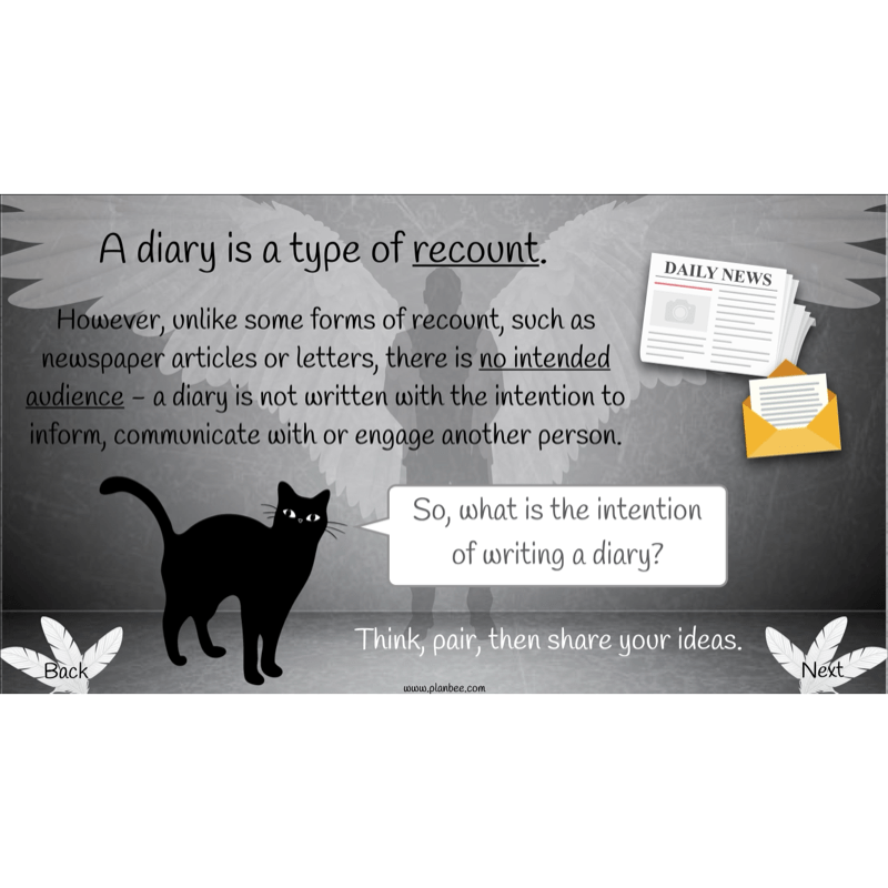 PlanBee Skellig Diary Entries KS2 | Year 6 English Lesson Pack