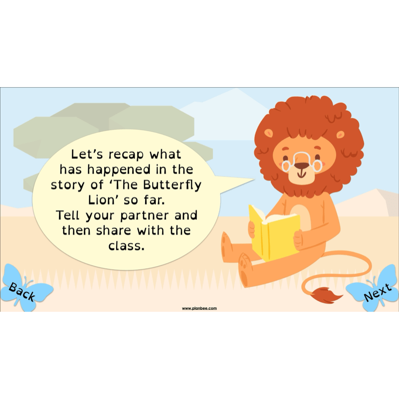 PlanBee FREE Mini-scheme | The Butterfly Lion Reading Skills KS2