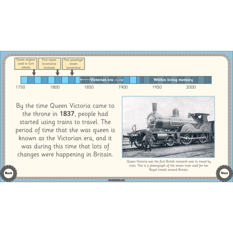 PlanBee The History of Transport KS1 History Lesson Pack