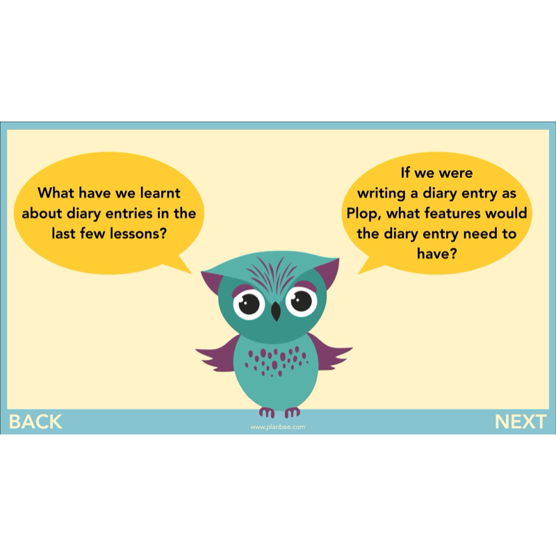 PlanBee FREE | The Owl who was Afraid of the Dark | Diaries KS2