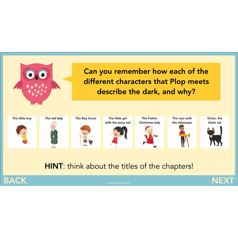 PlanBee The Owl who was Afraid of the Dark | KS2 Narrative Lessons