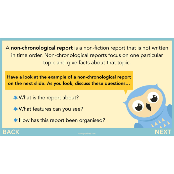 PlanBee The Owl who was Afraid of the Dark | KS2 Non-chronological Reports