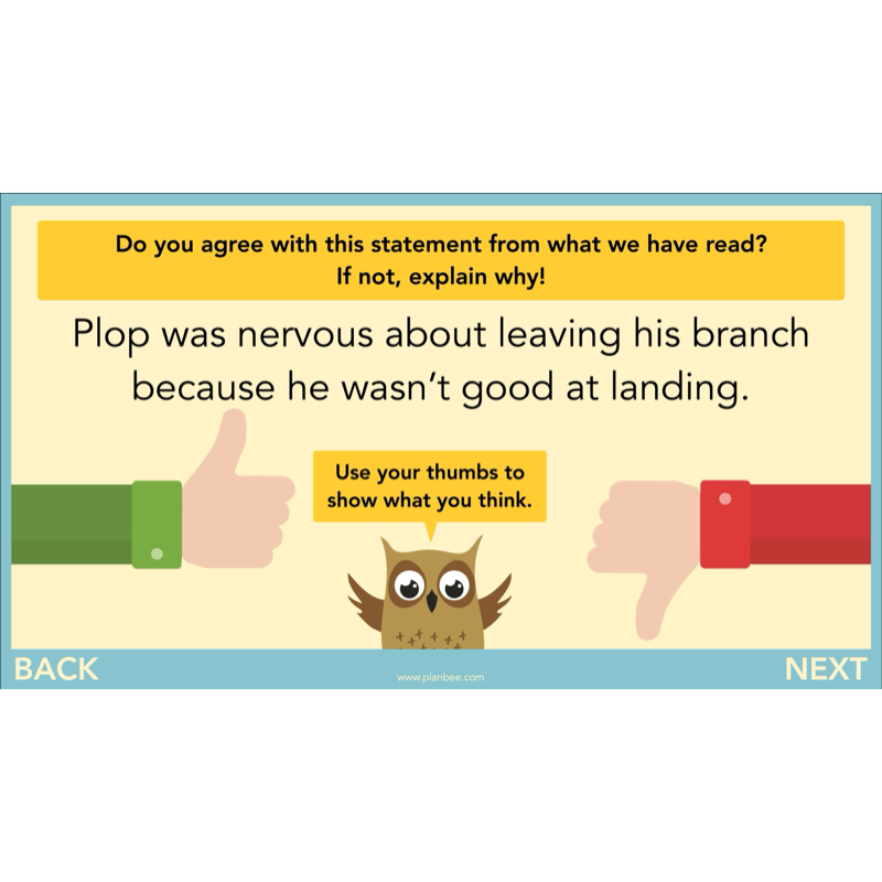 PlanBee The Owl who was Afraid of the Dark | KS2 Comprehension