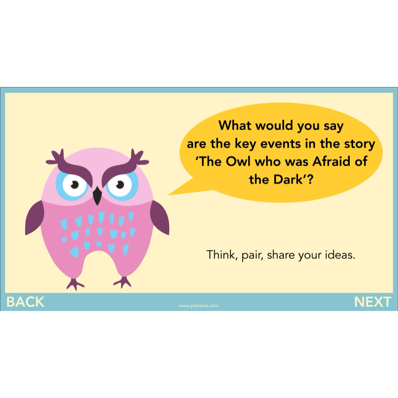 The Owl who was Afraid of the Dark: Reading Comprehension