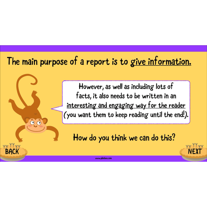 PlanBee The Twits: Non-chronological Reports KS2 | Y4 English Pack