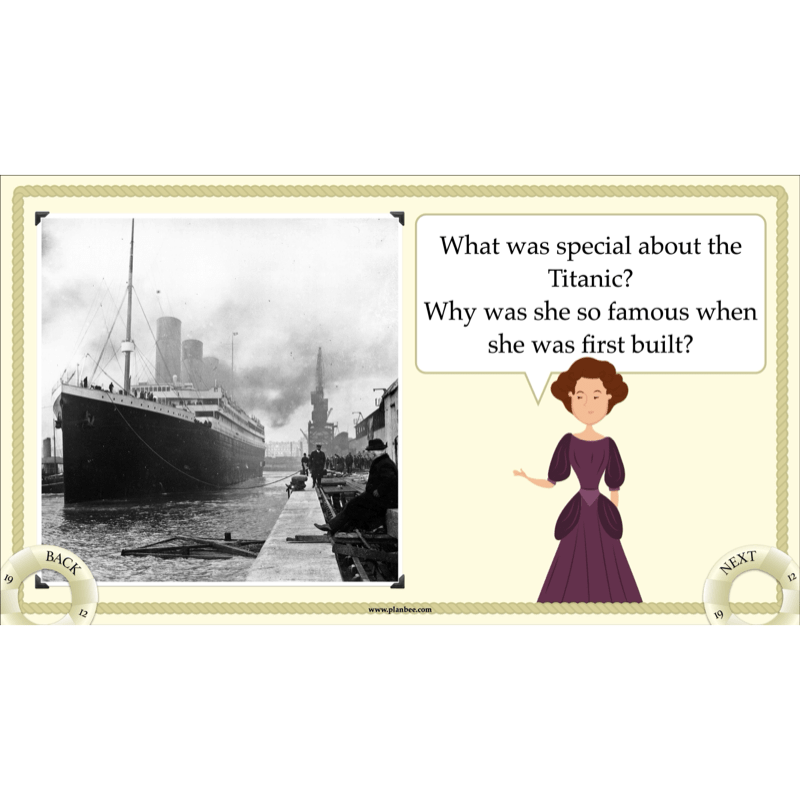 PlanBee Titanic Topic KS2 Enrichment Lesson Pack