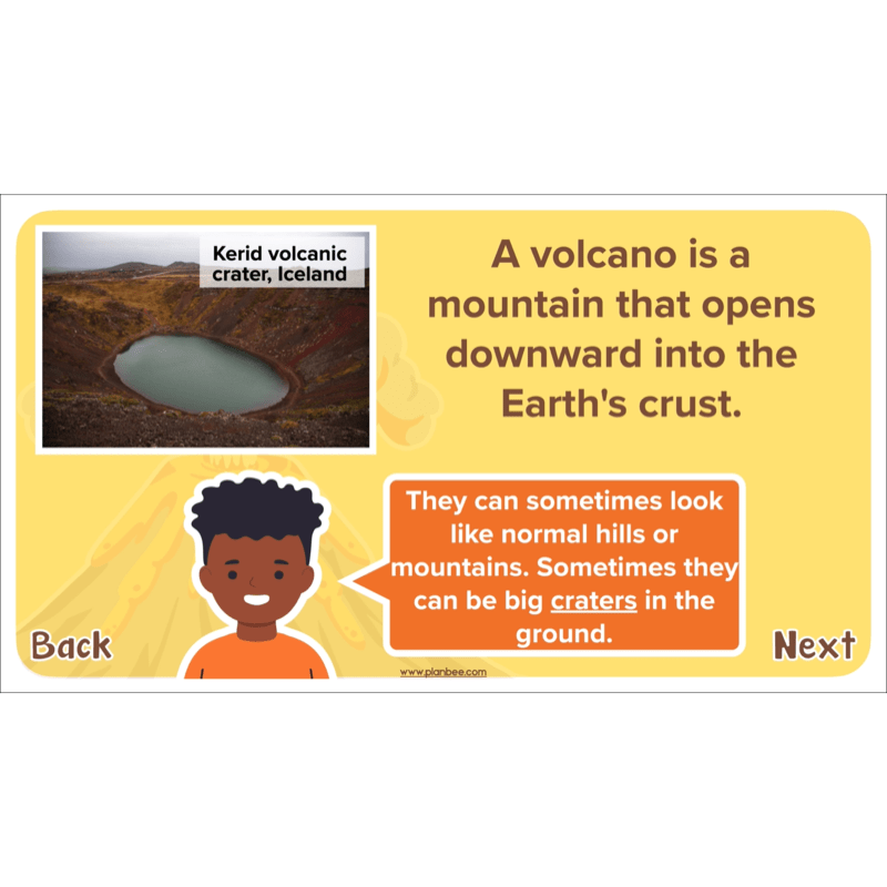 PlanBee Volcanoes KS2 Geography Lesson Planning