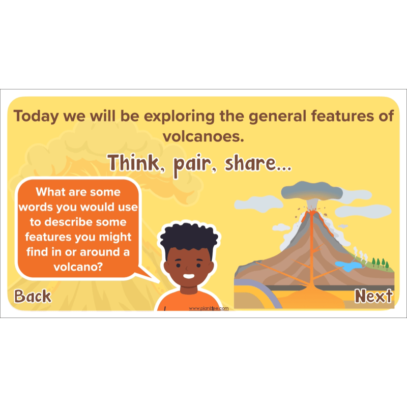PlanBee Volcanoes KS2 Geography Lesson Planning