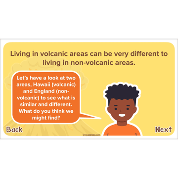 Lesson 6: Comparing Volcanic and Non Volcanic Locations
