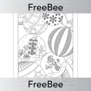 PlanBee Free Printable Christmas Colouring Pages by PlanBee